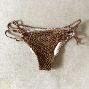 Brown acacia bikini bottoms